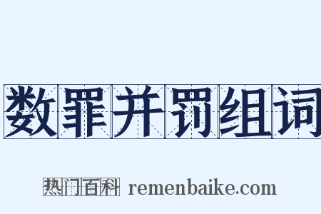 数罪并罚组词是什么意思的图片